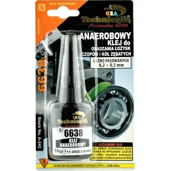 Průmyslové lepidlo Technicqll Anaerobní lepidlo na ložiska, čepy a ozubená kola 6638 10g A-242