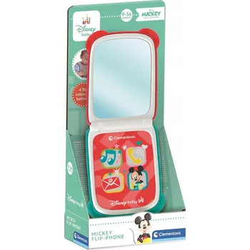 Hračka pro nejmenší Interaktivní telefon Clementoni Disney Mickey and Friends červený