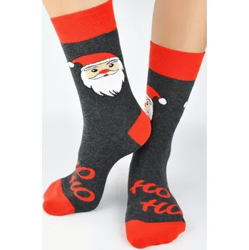 Dámské ponožky Dámské vánoční ponožky SB102 - 39-42 / tmavě šedá