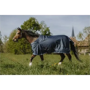 Jezdectví Lehká výběhová deka RIDING WORLD Eco 1200D 0g navy blue 165cm
