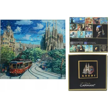 Obraz Carmani, skleněná podložka pod hrnek - inspirováno malířstvím A. GAUDÍ