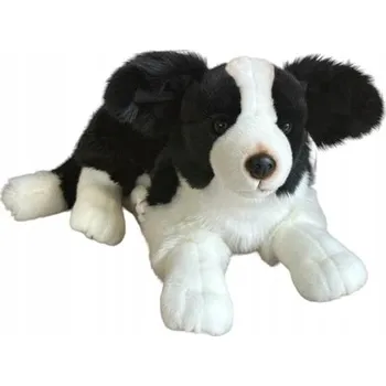 plyšák Plyšová Hračka Pejsek Border kolie Ležící DUBI - 45 cm