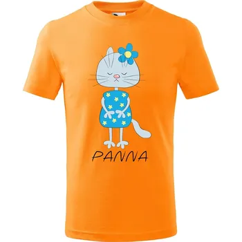 Chlapecké tričko Dětské tričko Zvěrokruh kočky Panna Velikost: 158/12 let, Barva trička: Tangerine orange