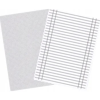 Sešit Linkovaný sešit A4 Mřížka a Linka pro VÝUKU Psaní a Počítání Interdruk