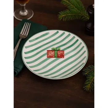 Talíř Sinsay - Talíř s vánočním motivem - zelená - 570GI-77X - 570GI-77X-ONE