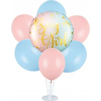 Balónek Sada balónků na stojanu Boy or Girl Baby Shower