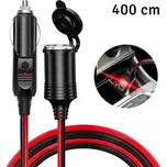 Prodlužovací kabel do autozapalovače 12/24V, 400 cm