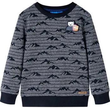 Chlapecká mikina vidaXL Dětská mikina námořnicky modrá melanž 92 [13149]