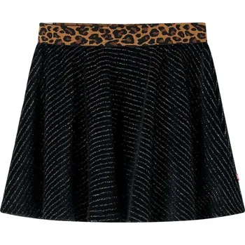 Dívčí sukně vidaXL Dětská sukně s leopardím pasem černá 128 [14482]