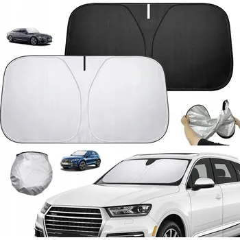 Stínítko do auta SLUNEČNÍ CLONA / KRYT NA PŘEDNÍ SKLO AUTA, SKLÁDACÍ, VELIKOST XL