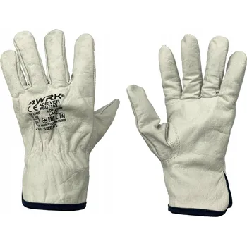 Pracovní rukavice Kožené rukavice pro mechaniky 4WRK G-4DR XBU7102 W vel. 8 - M 1 pár