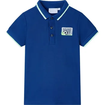 Chlapecká košile vidaXL Dětská polokošile tmavě 128 [12437] Barva: Modrá