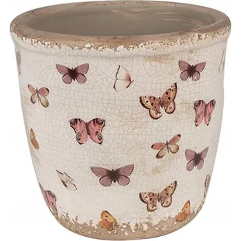 Květináč Obal Na Květináč na květináč 14 x 15 cm keramika béžová