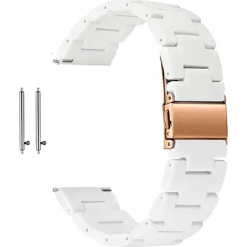 Náramek Bílý náramek k hodinkám GT3 22 mm univerzální