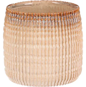 Stojan na květiny Autronic Obal na květiny - keramika, béžovo-hnědý - GA500-L