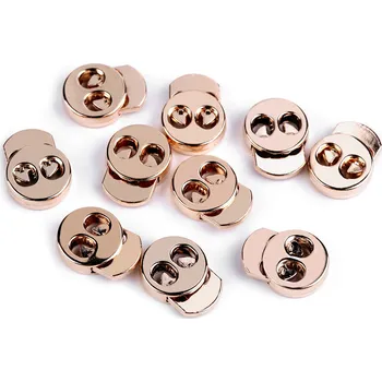 Kovové brzdičky 15x18 mm, malé, 2 růžové zlato