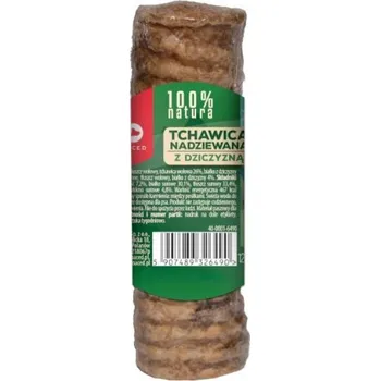 Pamlsek pro psa Maced 100% přírodní průdušnice plněná zvěřinou 120 g psí pamlsek