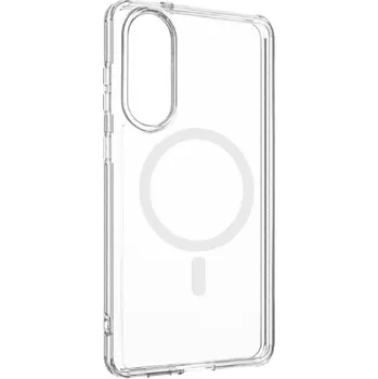 MagSafe silikonový kryt pro Samsung Galaxy S25 Edge - Průhledný