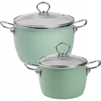 Hrnec Sada hrnců Silesia Emalia MARYNA smaltovaná 4 el.