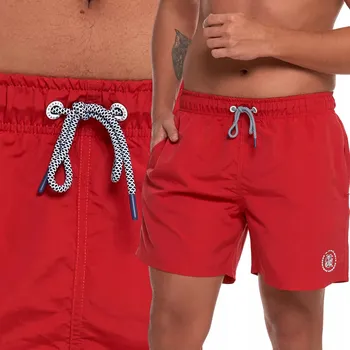 Pánské plavky Pánské plážové šortky Moraj červené 3XL