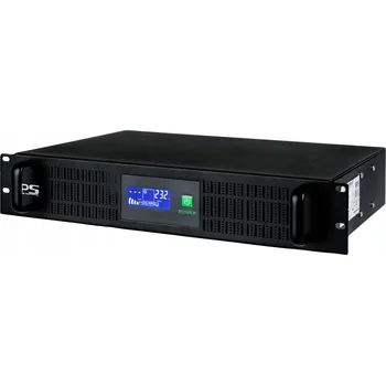 Záložní zdroj CCTVups-2U-850-LCD: UPS do racku 2U 850VA/510W, 1x9Ah baterie, Schuko+IEC zásuvky, USB