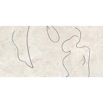 Obklad Teri soft line B dekor - obkládačka rektifikovaná 59,8x119,8 krémová 6006274