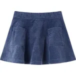 vidaXL Dětská sukně s kapsami manšestr 92 [13879] Barva: Námořnická modř