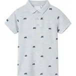 vidaXL Dětská polokošile melanž 116 [12156] Barva: Šedá