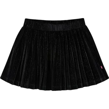 Dívčí sukně vidaXL Dětská plisovaná sukně s lurexem černá 128 [14875]