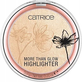 Přípravek na tvář Jeden lisovaný rozjasňovač Catrice More Than Glow zlatý 030 Beyond Golden Glow 5,9 g