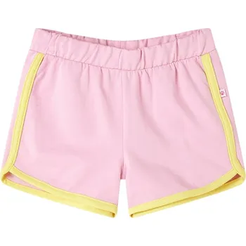 vidaXL Dětské kraťasy s lemováním jasně růžové 140 [11583]