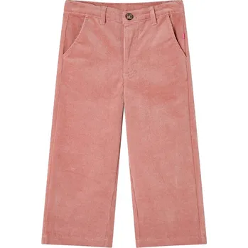 vidaXL Dětské manšestrové kalhoty starorůžové 92 [14259]
