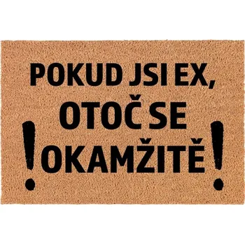 Kokosová Vstupní Rohožka Dekorativní | Veselý Dárek Bývalý 60x40cm