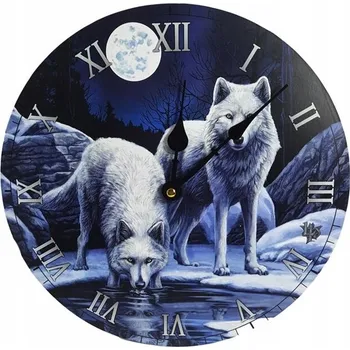 Hodiny Nástěnné hodiny Lisa Parker - Warriors of Winter Wolf (Válečníci zimního vlka)