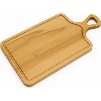 Kuchyňské prkénko Dřevia Bukové prkénko na krájení s rukojetí 45 × 25 cm