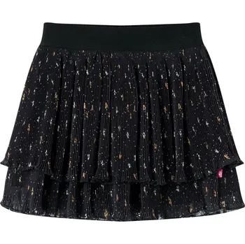 Dívčí sukně vidaXL Dětská sukně vrstvený volánkový design černá 116 [14899]