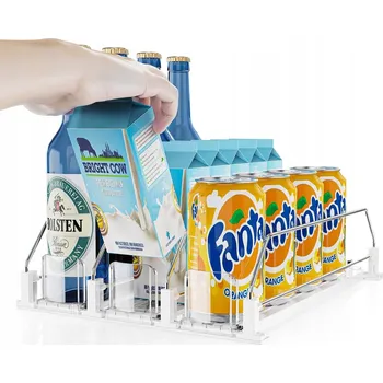 Úložný box Organizér do lednice na lahve, plastový, automatický podavač