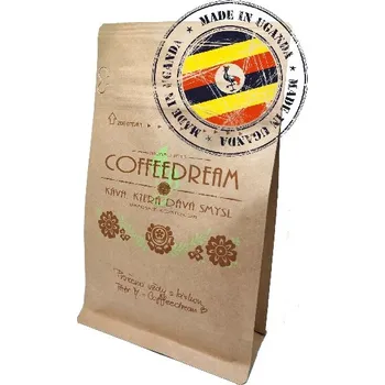 Káva COFFEEDREAM | Káva UGANDA SILVERBACK - natural - 100g / běžný třívrstvý sáček / pražení COFFEEDREAM / Jemné mletí - český turek Káva SILVERBACK A92