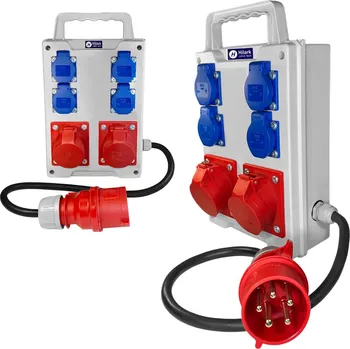 Rozvaděč Staveništní rozvaděč přenosný silový 2x16A 4x230V PCE, cca 10m kabel, zapojený