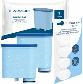 Náhradní díl pro kávovar 2x Wessper filtr do kávovaru Philips Saeco LatteGo + tablety na odvápnění