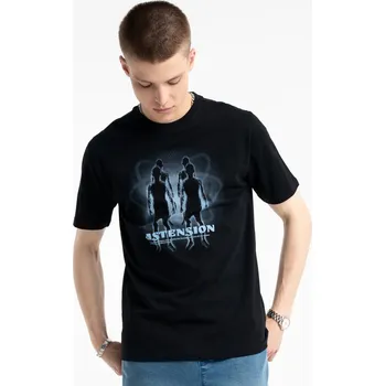 Chlapecké tričko Reporter Young | Chlapecké černé tričko s potiskem „ASTENSION“ - Barva ČERNÁ, Velikost 152 253-0440B-29-100-1