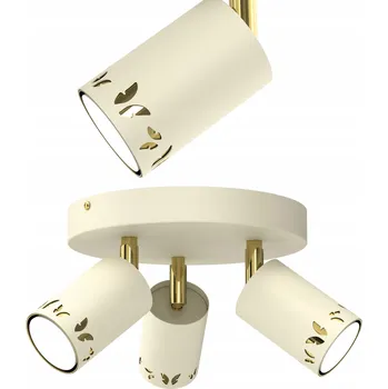 DĚTSKÉ STROPNÍ SVÍTIDLO STROPNÍ SVÍTIDLO SPOT LED BÉŽOVÉ MOTÝLCI ECRU ZLATÉ GU10