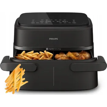 fritéza Mini trouba Philips Airfryer Philips NA154 Dvojitý koš XXL 7,1 L 7,1 l černá