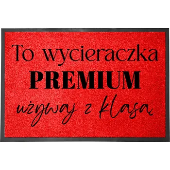 ČERVENÁ VSTUPNÍ ROHOŽKA DO DOMU DEKORATIVNÍ DÁREK PREMIUM 60X40cm