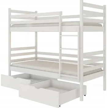 NEMO 80x190 bílá patrová postel Lano Meble