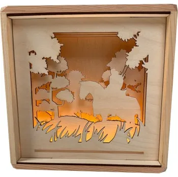 Žertovný předmět Geralt a Klepna - lampička s gravírováním pro fanoušky série Zaklínač- Tričkový.cz