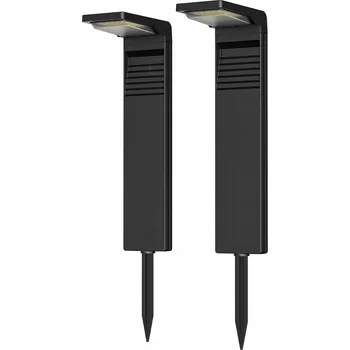 Venkovní osvětlení Solární lampa zapichovací OUSFOT černá 45 cm 2 ks