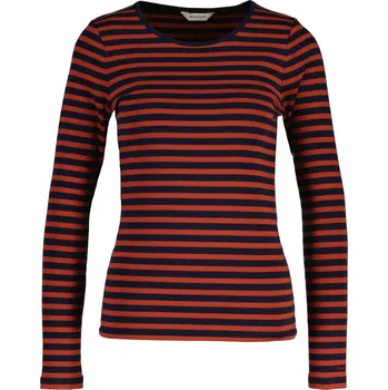 TRIČKO GANT SLIM STRIPED RIBBED LS T-SHIRT MODERN RUST
