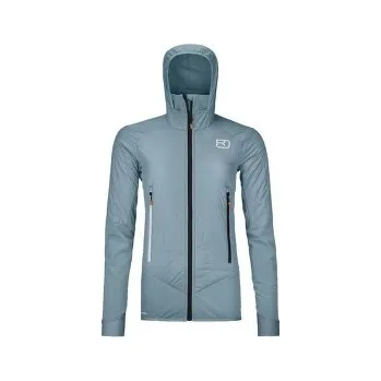 Dámská softshellová bunda Ortovox SWISSWOOL COL BECCHEI HYBRID JACKET WOMEN 87301 glacier grey zelená M