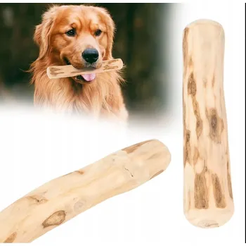 Hračka pro psa PŘÍRODNÍ SÝROVÁ KLACEK ZE SKOŘICOVÉHO DŘEVA PRO PSY, ODOLNÁ HRAČKA